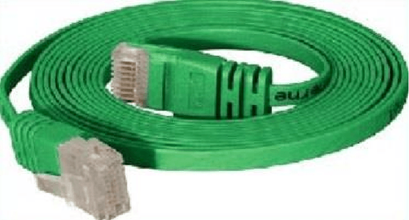 High-Quality-Patchkabel-flach-U-UTP-ungeschirmt-Cat-6-grA¼n-100-m-Superflaches-Patchkabel-z.B.-fA¼r-die-Verlegung-u