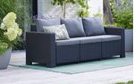 CALIFORNIA-SOFA-3-SEATER-CON-CUSCINI-SEDUTA-SCHIENALE---198X68X715H---ROUND-WICKER-6-MM---GRAFITE-------