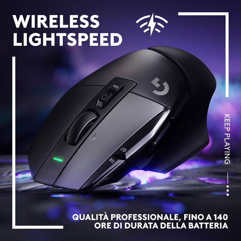 Logitech-G-G502-X-LIGHTSPEED---Mouse-Gaming-Wireless-Ottico