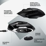 Logitech-G-G502-X-LIGHTSPEED---Mouse-Gaming-Wireless-Ottico