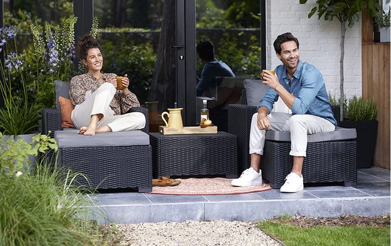 Keter-California-Set-Poltrone-Doppie-con-Cuscini-in-Round-Wicker-6-mm-Grafite-83x68x715H