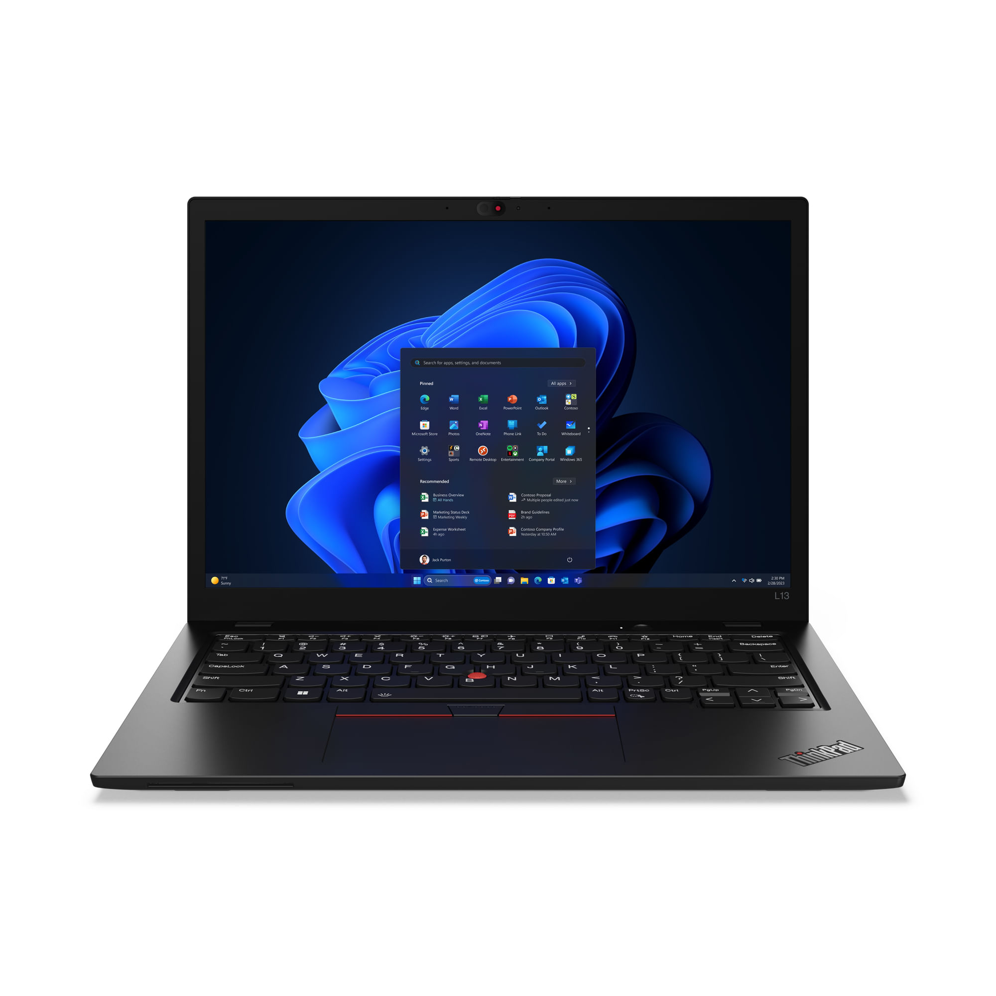Lenovo ThinkPad L13 Intel Core Ultra 5 125U Computer portatile 33,8 cm (13.3") WSXGA 16 GB LPDDR5-SDRAM 512 GB SSD Wi