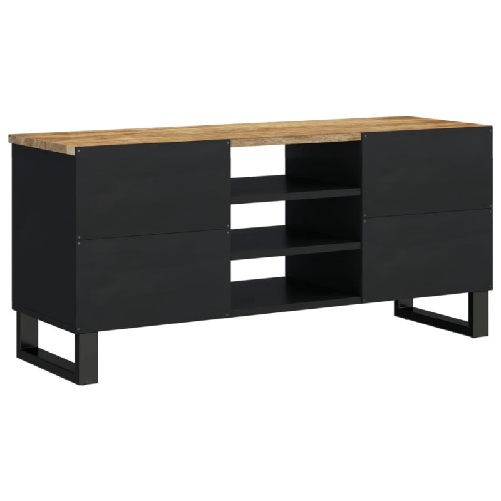 vidaXL-Mobile-TV-100x33x46cm-Legno-Massello-Mango-e-Legno-Multistrato