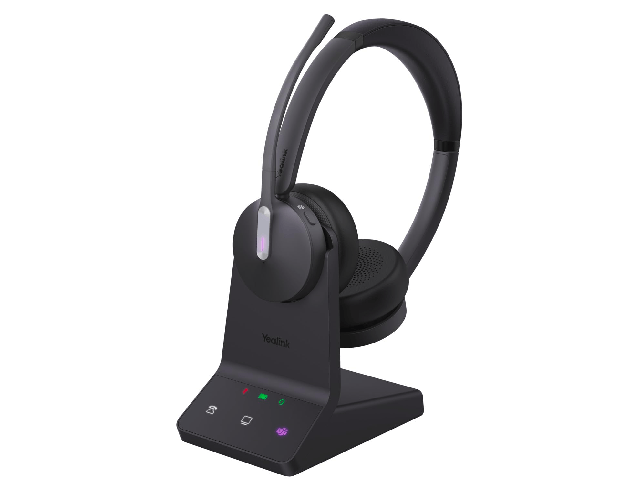Yealink WH64 Dual Teams Auricolare Wireless A Padiglione Ufficio USB tipo-C Bluetooth Nero