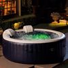 Intex-28430EX-PureSpa-Vasca-Idromassaggio-Gonfiabile-Bubble-Massage-4-posti-140-Getti-Riscaldatore-PVC-Blu-Navy-196x71-cm-Con-Accessori-4-posti-Blu-Navy