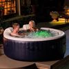 Intex-28430EX-PureSpa-Vasca-Idromassaggio-Gonfiabile-Bubble-Massage-4-posti-140-Getti-Riscaldatore-PVC-Blu-Navy-196x71-cm-Con-Accessori-4-posti-Blu-Navy