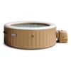 Intex-28426EX-PureSpa-Vasca-Idromassaggio-Gonfiabile-Bubble-Massage-4-posti-120-Getti-Riscaldatore-PVC-Beige-196x71-cm-Con-Accessori-4-posti-Beige