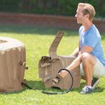 Intex-28426EX-PureSpa-Vasca-Idromassaggio-Gonfiabile-Bubble-Massage-4-posti-120-Getti-Riscaldatore-PVC-Beige-196x71-cm-Con-Accessori-4-posti-Beige