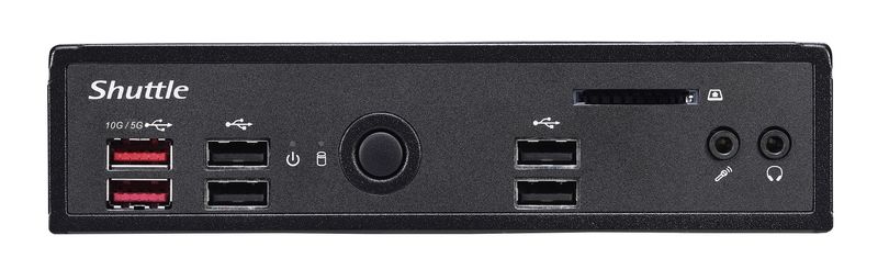 Shuttle-DS20U3V2-barebone-per-PC-stazione-di-lavoro-PC-con-dimensioni-13-l-Nero-Intel-SoC-i3-10110U-21-GHz