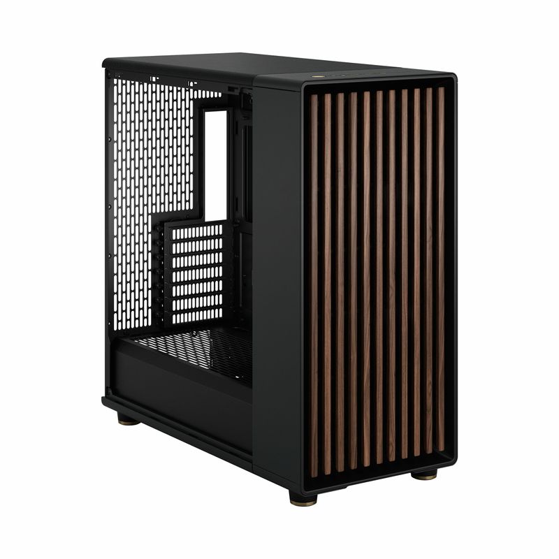 Fractal-Design-North-XL-Charcoal-Black--Black-Solid--Case-E-ATX-Fine-Mesh-Side-3-PWM-Fans-USB-C-Walnut-Front