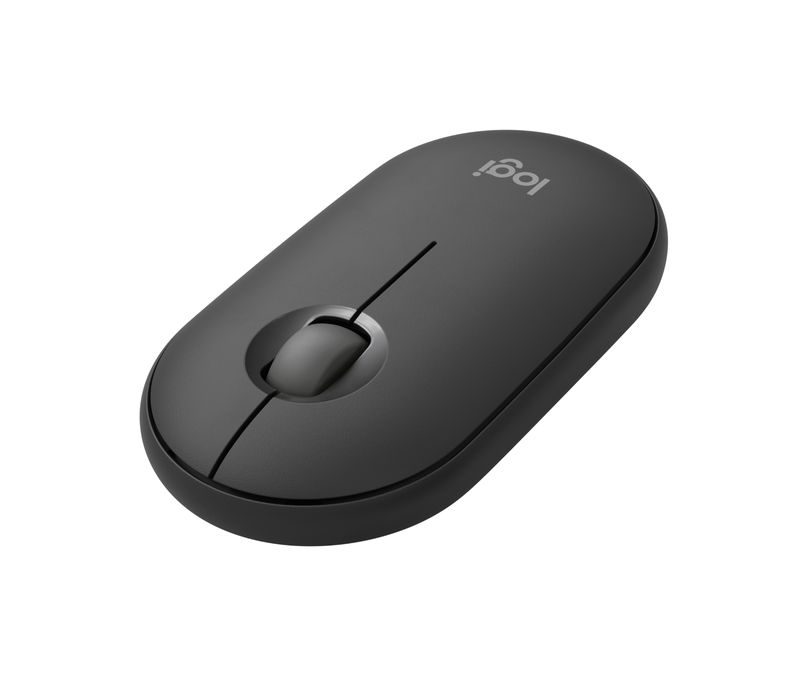 Logitech-Pebble-Mouse-2-M350s-wireless-Bluetooth-sottile-portatile-leggero-personalizzabile-clic-discreti-Easy-Switch-per-Windows-macOS-iPadOS-Android-Chrome-OS---Grafite