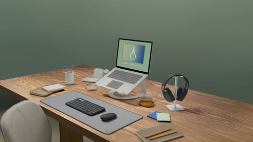 Logitech-Pebble-Mouse-2-M350s-wireless-Bluetooth-sottile-portatile-leggero-personalizzabile-clic-discreti-Easy-Switch-per-Windows-macOS-iPadOS-Android-Chrome-OS---Grafite