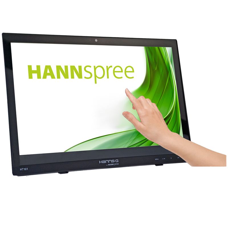 Hannspree-HT161HNB-Monitor-PC-396-cm--15.6---1366-x-768-Pixel-HD-LED-Touch-screen-Da-tavolo-Nero