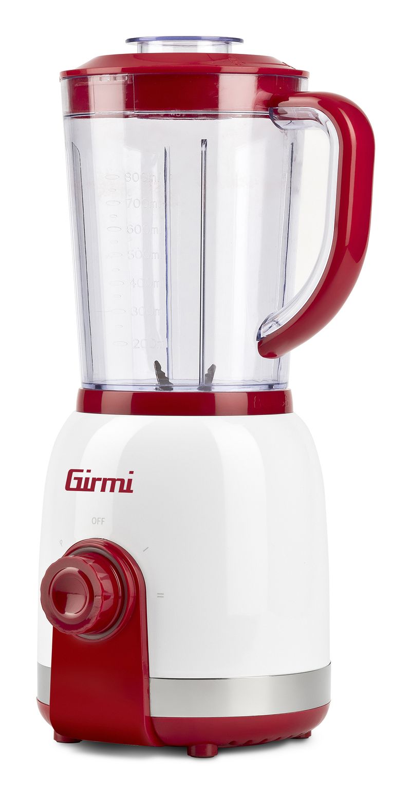Girmi-FR27-Frullatore-350-Watt-1-Litro-6-Lame-Bianco-Rosso