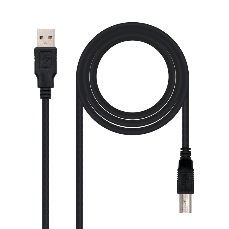 Nanocable-10.01.0105-BK-cavo-USB-45-m-USB-2.0-USB-A-USB-B-Nero