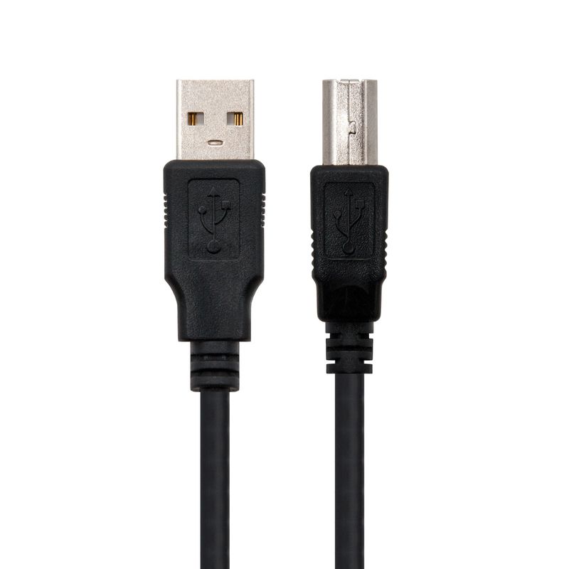 Nanocable-10.01.0105-BK-cavo-USB-45-m-USB-2.0-USB-A-USB-B-Nero