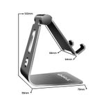 TooQ-PH0001-G-supporto-per-personal-communication-Supporto-attivo-Telefono-cellulare-smartphone-Tablet-UMPC-Grigio