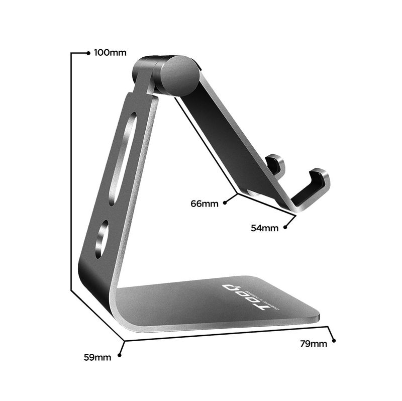 TooQ-PH0001-G-supporto-per-personal-communication-Supporto-attivo-Telefono-cellulare-smartphone-Tablet-UMPC-Grigio