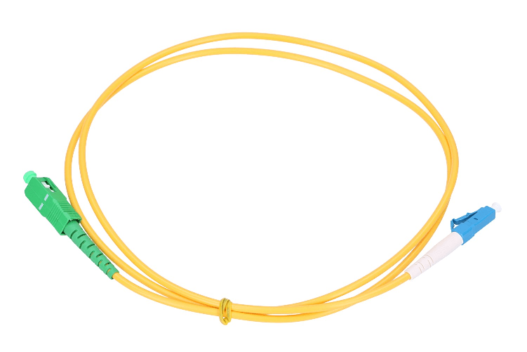 Extralink SC/APC-LC/UPC | Patchcord | Monomodale, Simplex, G657A, 3mm, 1m