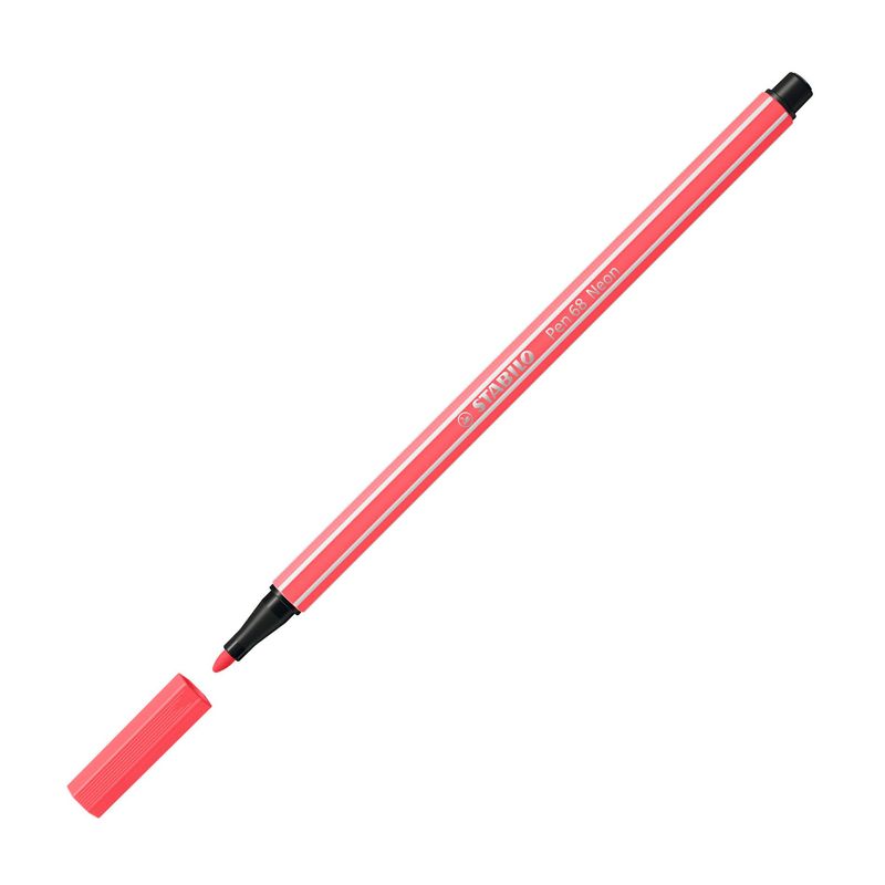 PENNARELLO-STABILO-PEN-68-040-ROSSO-FLUO