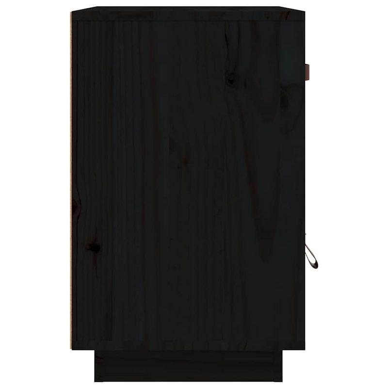 Comodini-Neri-2-pz-40x34x55-cm-in-Legno-Massello-di-Pino