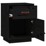 Comodini-Neri-2-pz-40x34x55-cm-in-Legno-Massello-di-Pino