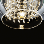Lampadario-Contemporaneo-Fermi-Metallo-Oro-1-Luce-Diffusore-Vetro-E-Metallo