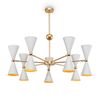 Lampadario-Contemporaneo-Vesper-In-Metallo-Bianco-E-Oro-14-Luci