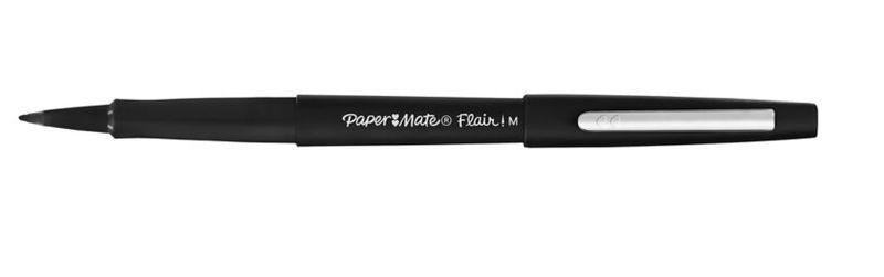 Value-pack-30-6-pennarello-Flair-nylon-nero-punta-1.1mm-Papermate