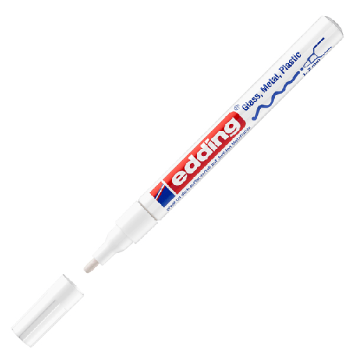 Marcatore-EDDING-751-punta-fine-vernice-bianco
