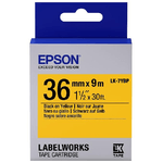 Epson Nastro fondo Pastello Giallo per testo Nero 36/9 LK-7YBP