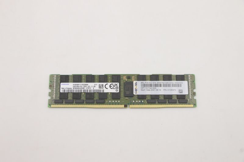 Lenovo-01DE975-memoria-64-GB-1-x-64-GB-DDR4-2666-MHz--LENOVO-MEM-64GB-4Rx4-DDR4-2666MHzLRDIMM-PC4-21300-ECC-CL19-1.2V-