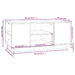 Tavolino-da-Salotto-90x49x405-cm-in-Legno-Massello-di-Pino