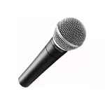 Shure SM58 Microfono a Filo lce Senza Interruttore Nero-Argento