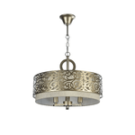 Lampadario-Contemporaneo-Venera-Metallo-Ottone-3-Luci-Diffusore-In-Pvc