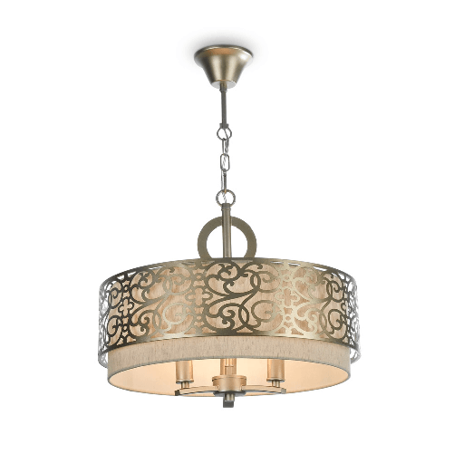 Lampadario-Contemporaneo-Venera-Metallo-Ottone-3-Luci-Diffusore-In-Pvc
