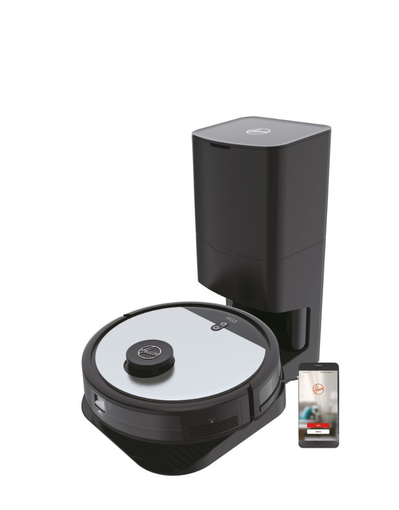Hoover-HG5-PRO-Robot-Aspirapolvere-con-Mappatura-02-Litri-Wi-Fi-Torretta-per-Polvere-5-Modalita--1-Spazzola-XL-e-2-Laterali-Grigio
