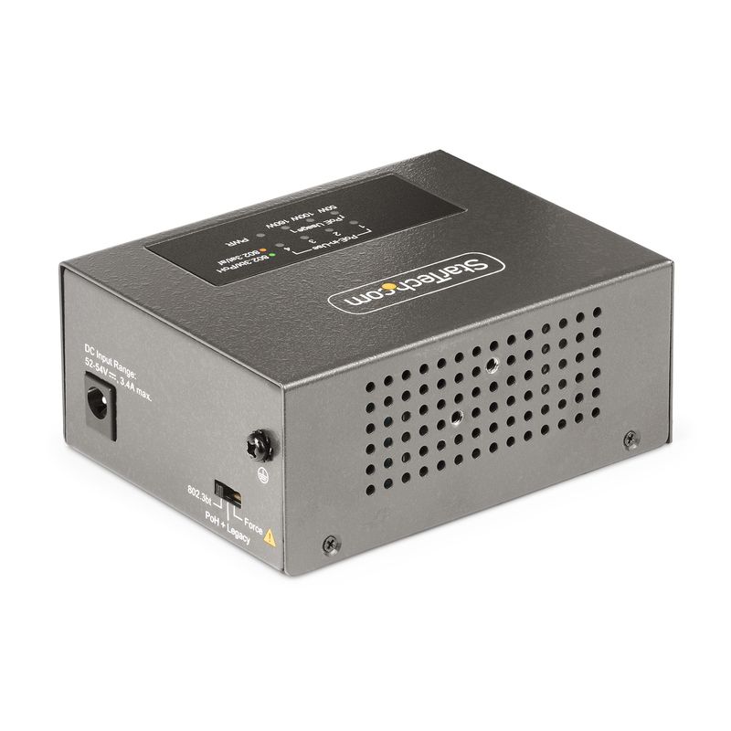 StarTech.com-Iniettore-PoE---Multi-Gigabit-a-4-porte-Ethernet-5-2.5-1G--NBASE-T--PoE-PoE--PoE----802.3af-802.3at-802.3