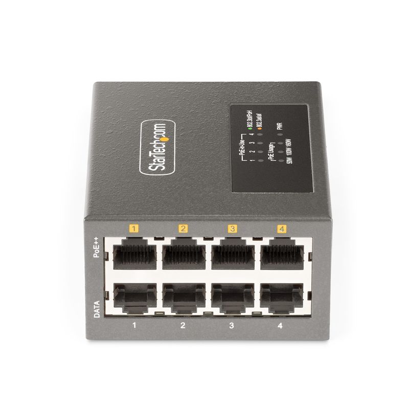 StarTech.com-Iniettore-PoE---Multi-Gigabit-a-4-porte-Ethernet-5-2.5-1G--NBASE-T--PoE-PoE--PoE----802.3af-802.3at-802.3