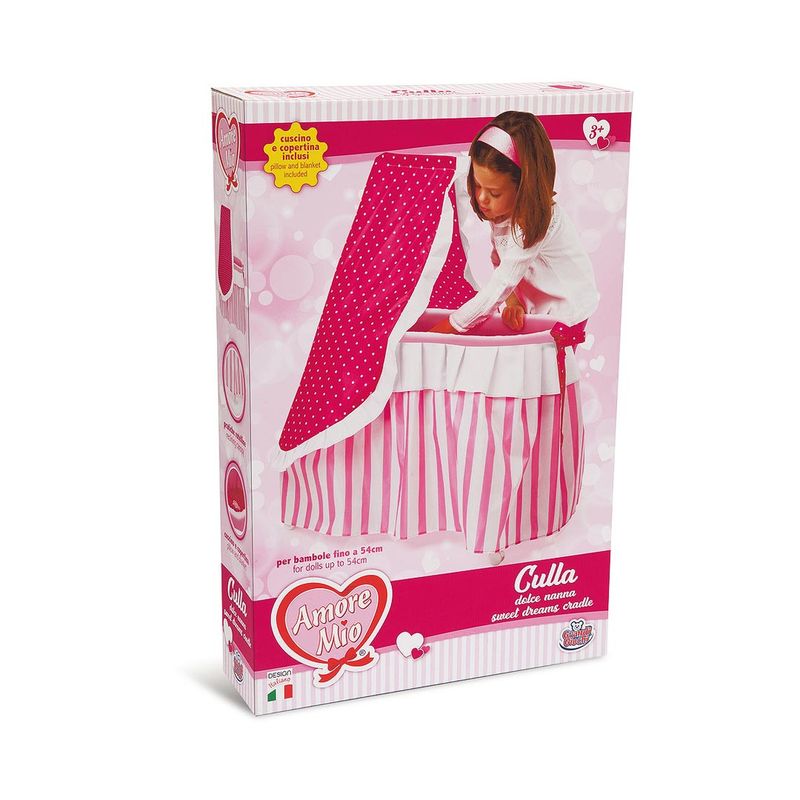 Grandi-Giochi-Lettino-Giocattolo-Culla-Dolce-Nanna-Amore-Mio