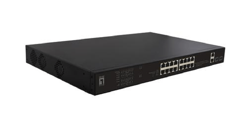 LevelOne-FGP-2031-switch-di-rete-Non-gestito-Fast-Ethernet--10-100--Supporto-Power-over-Ethernet--PoE--1U-Nero