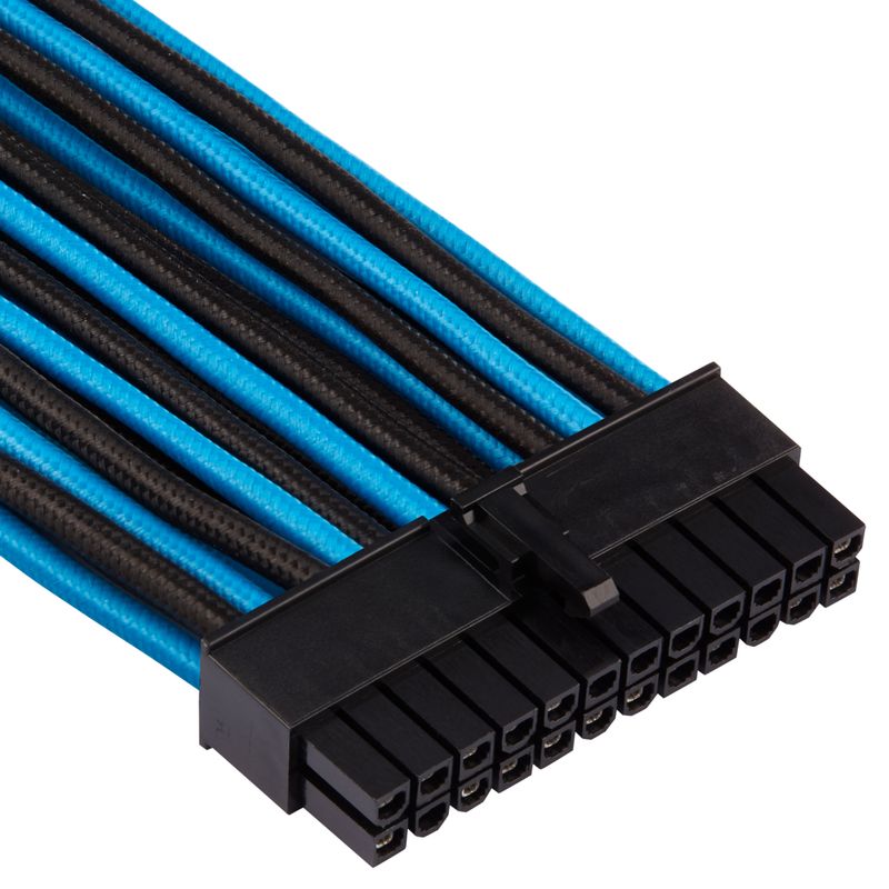 Set-di-cavi-premium-con-guaina--Gen-4----blu-nero