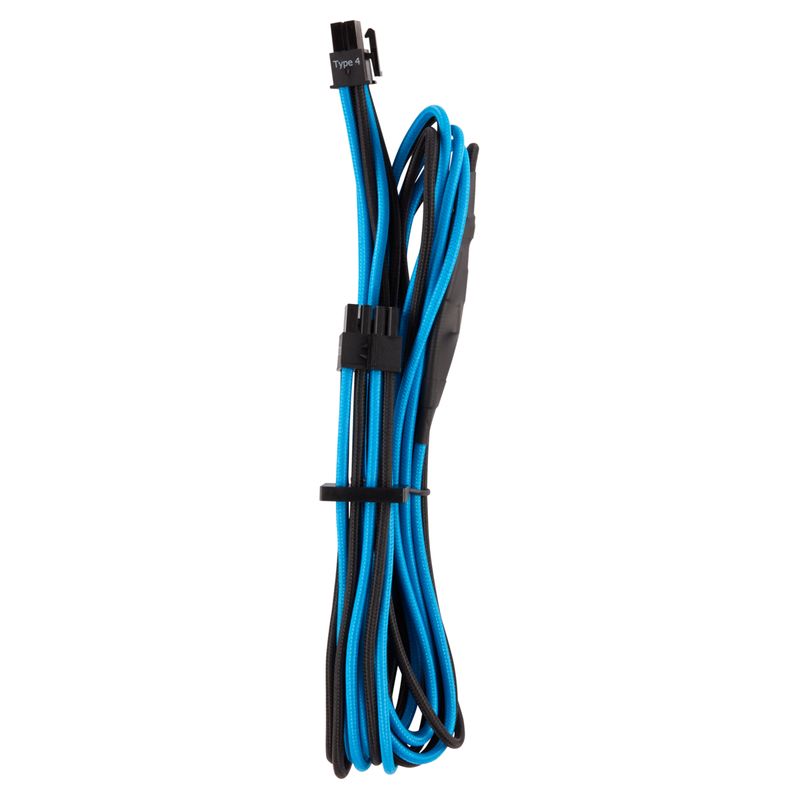 Set-di-cavi-premium-con-guaina--Gen-4----blu-nero