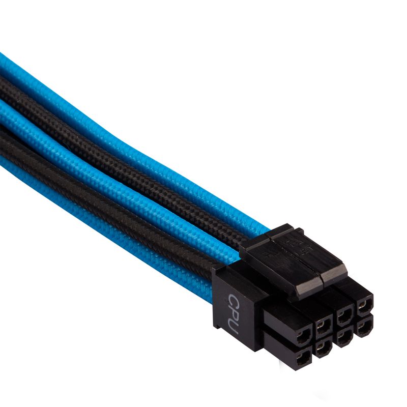 Set-di-cavi-premium-con-guaina--Gen-4----blu-nero