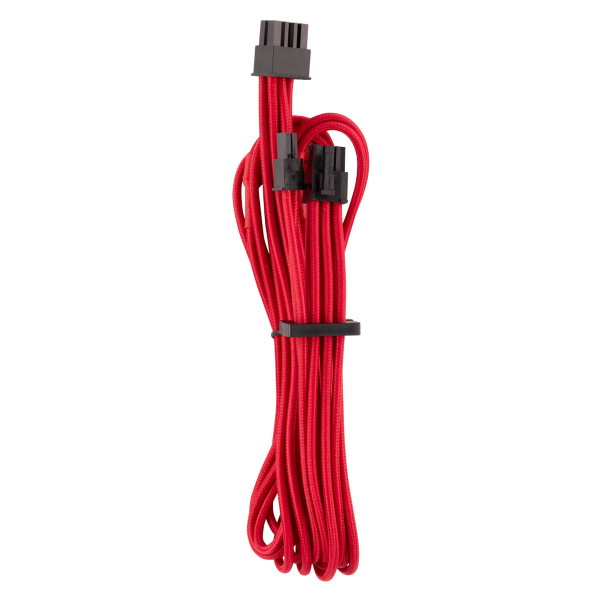 Corsair Cavo singolo PCIe premium con guaina, confezione doppia (Gen 4) - rosso