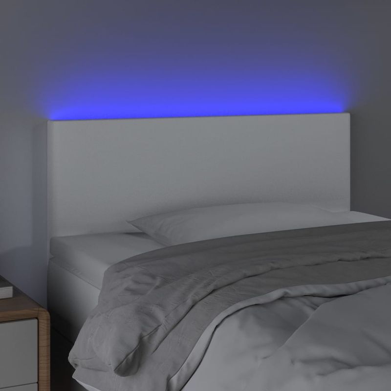 Testiera-a-LED-Bianco-160x5x118-128-cm-in-Similpelle