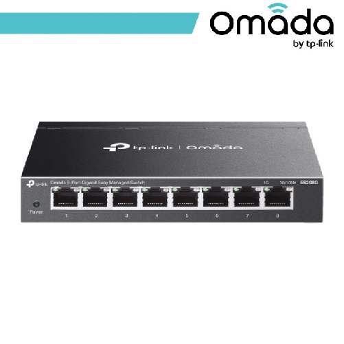 Mediamondo-IT Omada 8-Port Gigabit Easy Managed Switch - ES208G