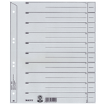 Leitz 16500085 intercalare Indice a linguetta numerico Cartoncino Grigio