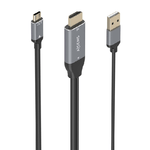 AISENS A109-0871 cavo e adattatore video 18 m HDMI  USB USB tipo-C Nero