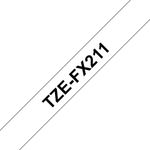 Brother TZE-FX211 nastro per etichettatrice Nero su bianco